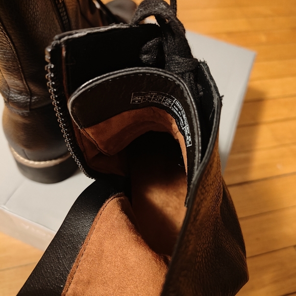 Vionic combat boots black sz 9 women - Picture 6 of 9